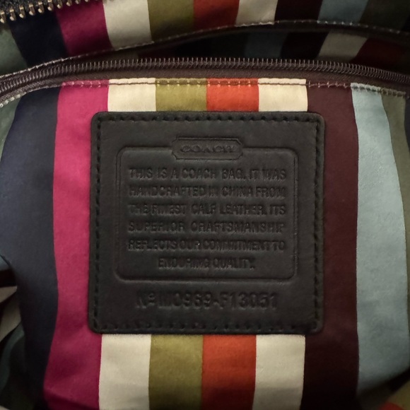 Coach Peyton Black Patent Leather Legacy Satchel - Picture 5 of 6